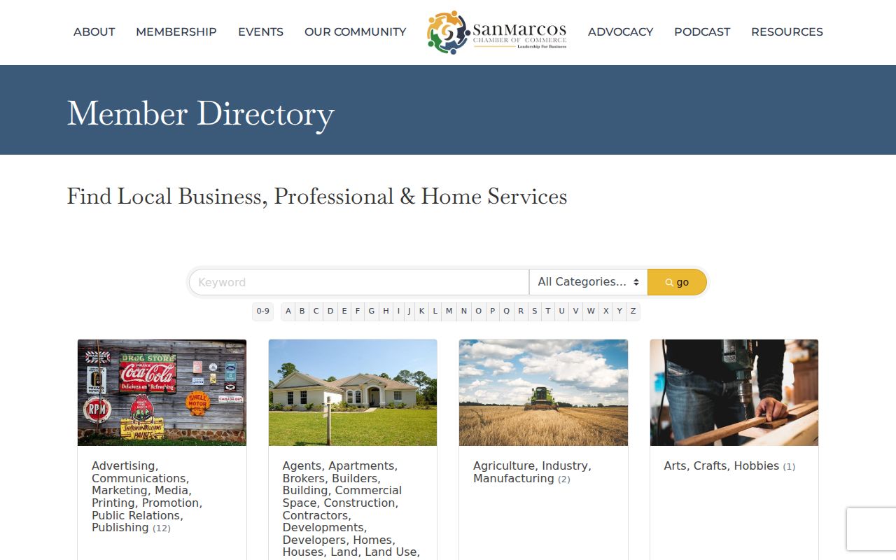 San Marcos city directory Chamber business directory