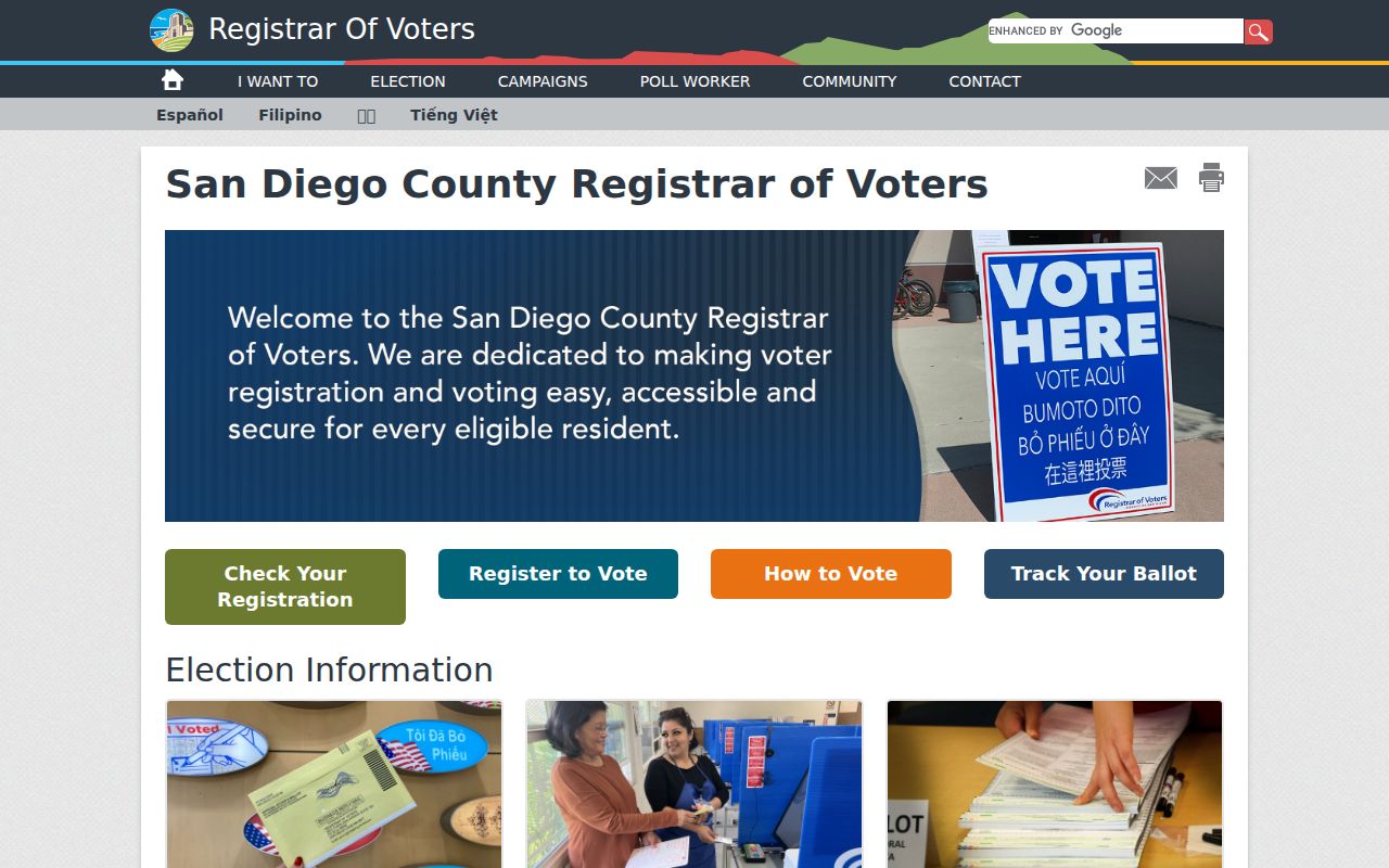 San Marcos neighbors San Diego Registrar of Voters source