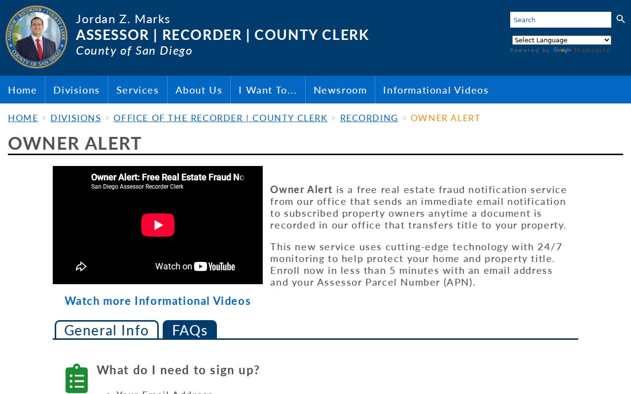 San Marcos previous residents County Owner Alert