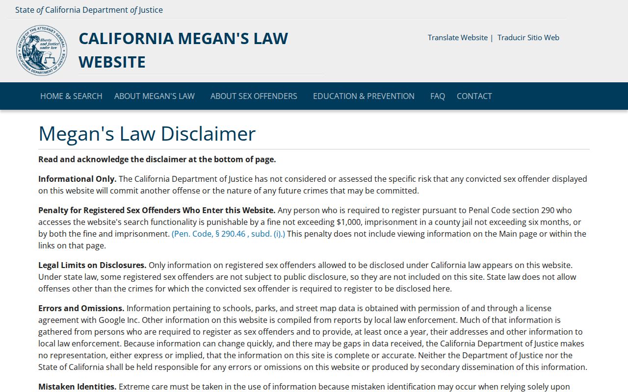 San Marcos ZIP code directory California Megan's Law search