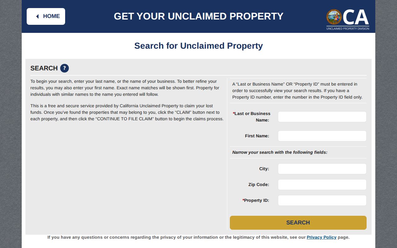 San Marcos ZIP code directory California unclaimed property search
