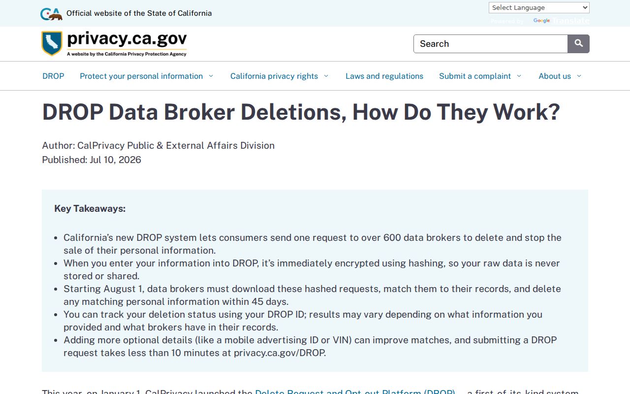 San Marcos ZIP code directory California DROP privacy source